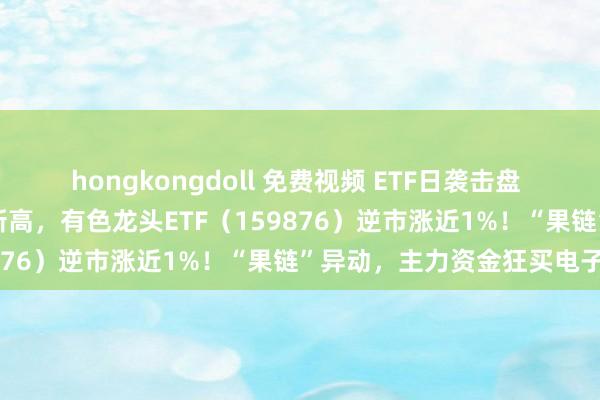 hongkongdoll 免费视频 ETF日袭击盘 |A股量价磨底，金价再飙新高，有色龙头ETF（159876）逆市涨近1%！“果链”异动，主力资金狂买电子！